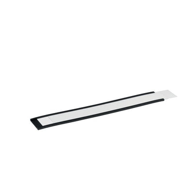 Langlebig - Magnetischer Etikettenhalter 200x30mm anthrazit 50 Stück