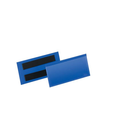 Langlebig - Dokumentenhülle magnetisch 100x38mm blau 50 Stück