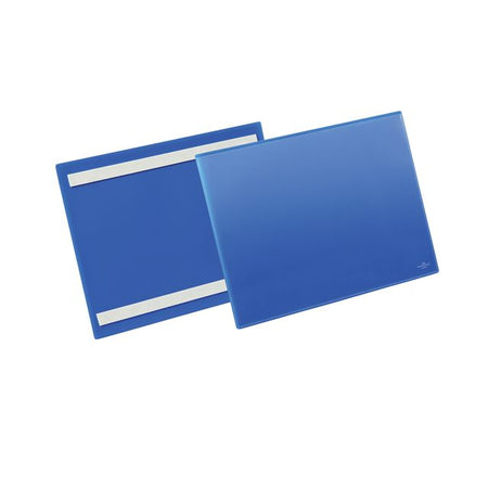 Langlebig - Dokumentenhülle selbstklebend A4 quer blau 50 Stück