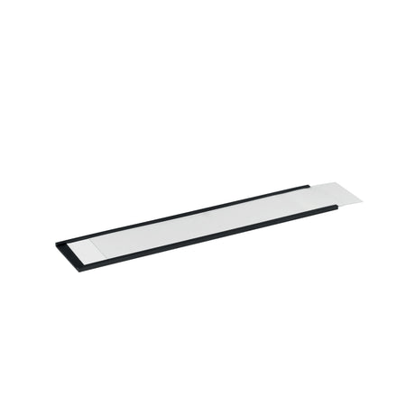 Langlebig - Magnetischer Etikettenhalter 200x40mm anthrazit 50 Stück