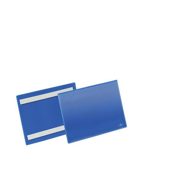 Langlebig - Dokumentenhülle selbstklebend A5 quer blau 50 Stück