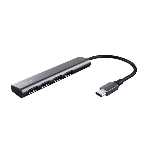Trust - Hub Halyx 4-Port USB-C Silber
