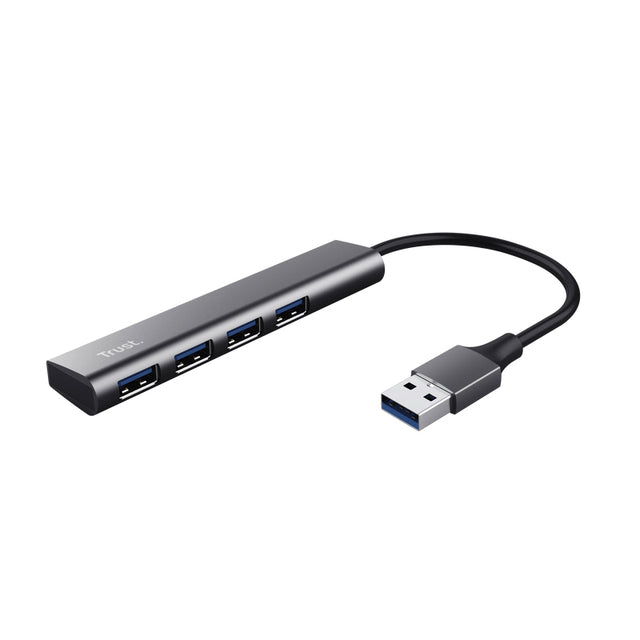 Trust - Hub Halyx 4-Port USB-A Silber