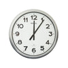 MAUL - Wanduhr Ride RC Ø61x7,5cm Kunststoff silber/weiß inkl. Batterie