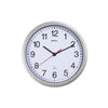 Maul - Wanduhr Run RC Ø25x5cm Kunststoff silber/weiß inkl. Uhr Batterie