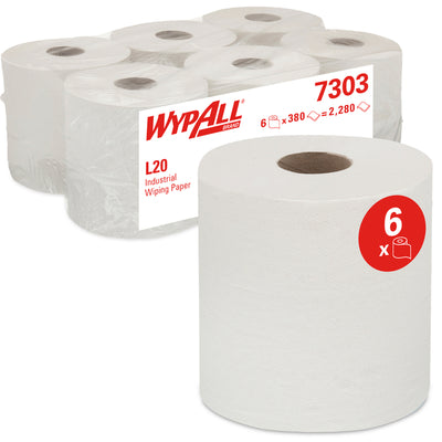 WypAll - Reinigungspapier L20 2-lagig 380 Blatt weiß