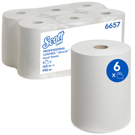 Scott - Handtuchrollenkontrolle Slimroll 1 Schicht 6657