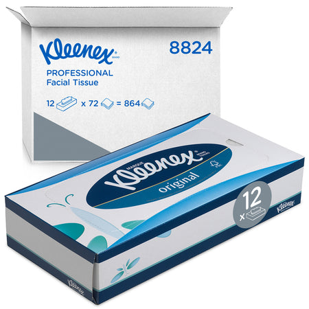 Kleenex - Kosmetiktücher 3-lagig 72 Blatt weiß