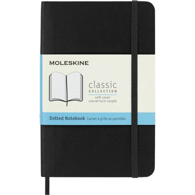 Moleskine – Notebooktasche 90 x 140 mm, Punkte, Softcover, Schwarz