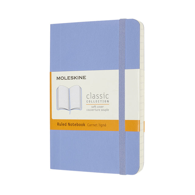 Moleskine – Notebook-Tasche 90 x 140 mm, Linie Softcover, Hortensienblau