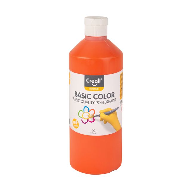 Creall - Posterfarbe Basic Orange 500ml | 6 Stück