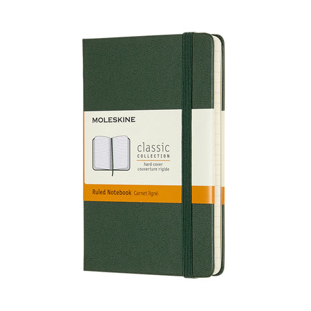 Moleskine – Notebook-Tasche 90 x 140 mm Line Hardcover Myrtengrün