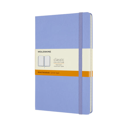 Moleskine – Notizbuch groß, 130 x 210 mm, Linie, Hardcover, Hortensienblau