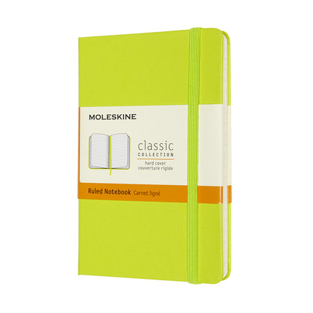 Moleskine – Notebook-Tasche 90 x 140 mm, Hardcover, zitronengrün