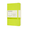 Moleskine – Notebook-Tasche 90 x 140 mm, blanko, weicher Einband, zitronengrün