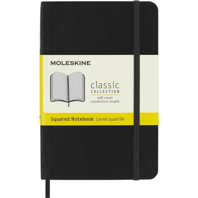 Moleskine - Notebooktasche 90x140mm Diamant 5x5mm Softcover schwarz