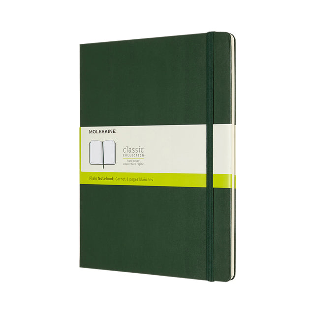 Moleskine – Notizbuch XL 190 x 250 mm, blanko, Hardcover, Myrtengrün