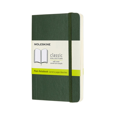 Moleskine – Notebooktasche 90 x 140 mm, blanko, weicher Einband, Myrtengrün