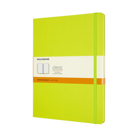 Moleskine – Notizbuch XL 190 x 250 mm, Hardcover, zitronengrün
