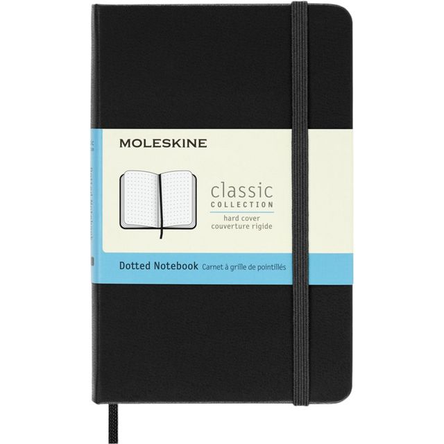 Moleskine – Notebook-Tasche 90 x 140 mm Punkte Hardcover schwarz