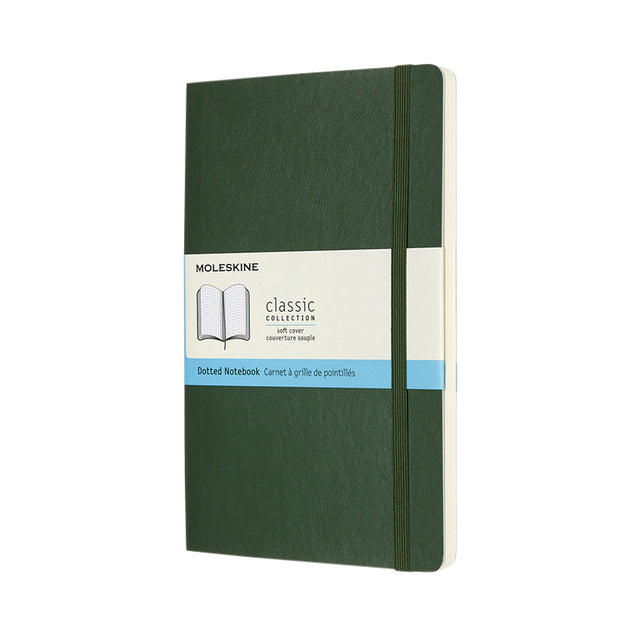 Moleskine – Notizbuch groß, 130 x 210 mm, Punkte, weicher Einband, schwarz