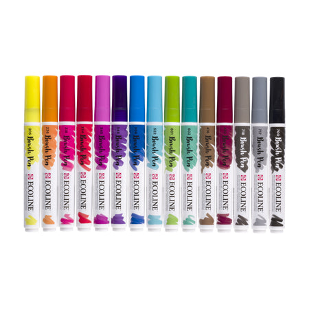 Talens - Brushpen Ecoline Set à 15 Stück sortiert