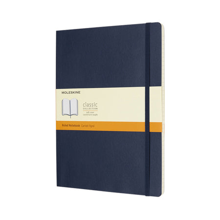 Moleskine – Notizbuch XL 190 x 250 mm, Linie Softcover, Saphirblau