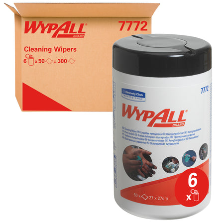 WypAll - Reinigungstuch Dose 1 Lage 6x50 Blatt grün