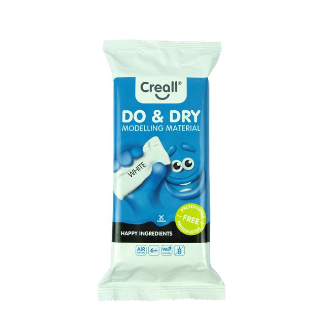Creall - Ton zum Trocknen an der Luft, weiß, 500 g