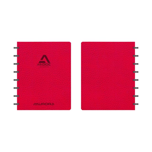 Aurora - Business-Notizbuch A5-Linie 144 Seiten 90gr rot