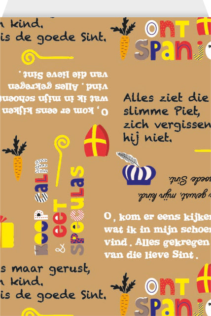 Haza - Verpackungsbeutel Sinterklaas 21x30cm Karton à 200 Stück sortiert