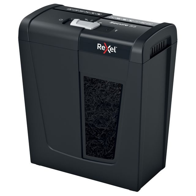 Rexel - Aktenvernichter Secure S5 Streifen 6 mm