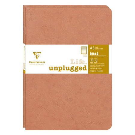 Clairefontaine – Notizbuch A5-Linie, 96 Seiten, 90 g, braunes Siegel, 2 Stück