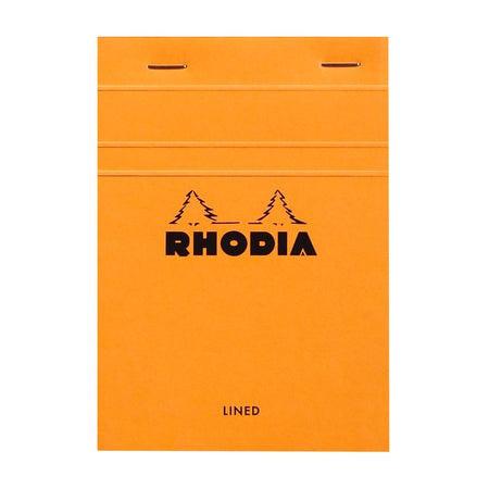 Rhodia - Schreibblock A6 Linie 80 Blatt 80gr orange | 10 Stück
