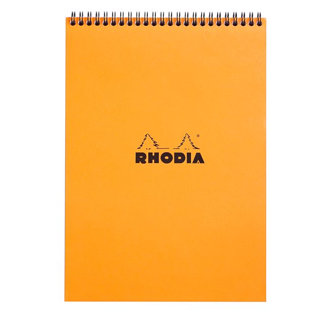Rhodia - Spiralblock A4-Linie 160 Seiten 80gr orange
