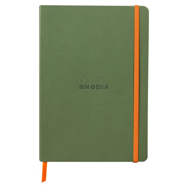 Rhodia – Notizbuch A5-Linie, 80 Blatt, 90 g, Salbeigrün