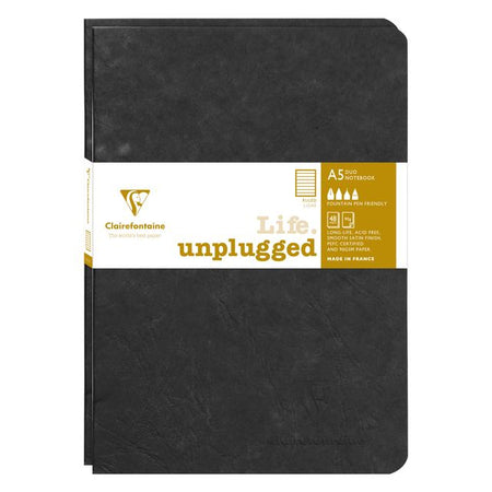 Clairefontaine – Notizbuch A5-Linie, 96 Seiten, 90 g, schwarzes Siegel, 2 Stück