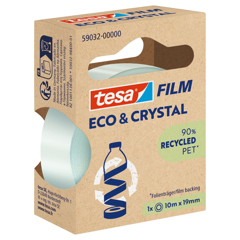 Tesa - Klebeband Eco Crystal 59032 19mmx10m transparenter Blister