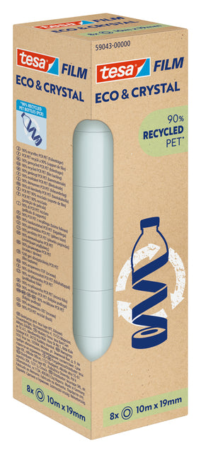 Plakband tesa eco crystal 59043 19mmx10m tr