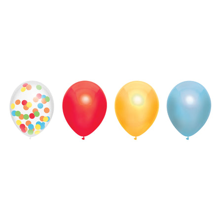 Haza - Luftballons Over The Rainbow 30cm 6 Stück sortiert | 5 Stück