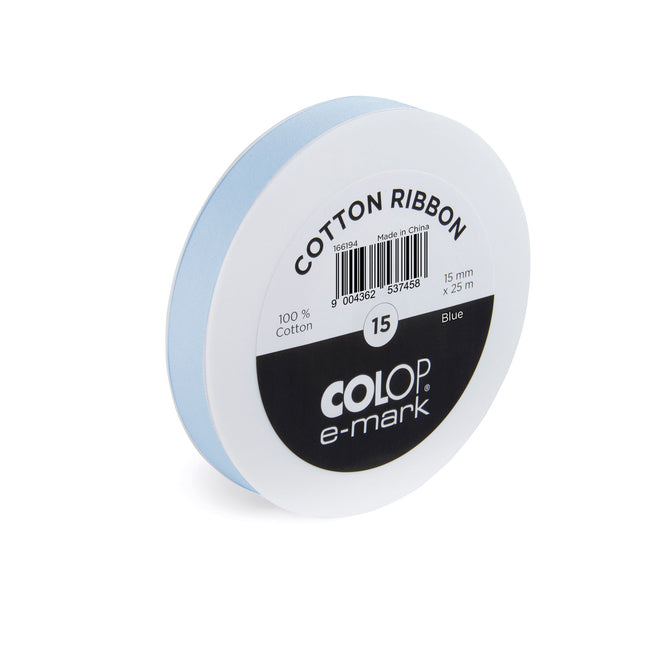 Colop - Band E-Prüfzeichen 15mmx25m blau