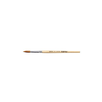Qrea - Kunsthaarbürste Nr. 14 Breite 9,6 mm | 12 Stück