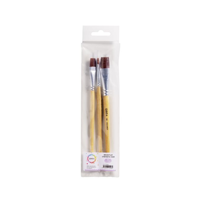 Qrea – Synthetikpinsel-Set mit 3 Breiten