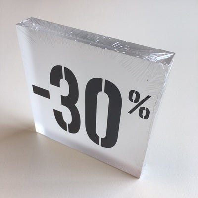 Klika -  Acryl kortingsblok -30% mat transparant
