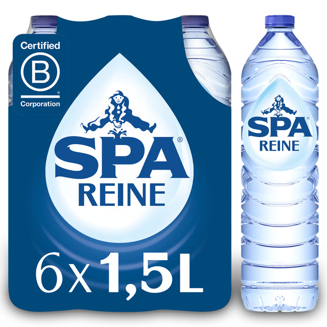 Spa - WaterReine blaue PET-Flasche 1,5 Liter