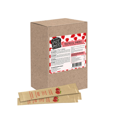 Van Oordt - Fruchtaufstrich VarieJantjes Erdbeeren 12x15 Gramm Sticks | 12 Stück