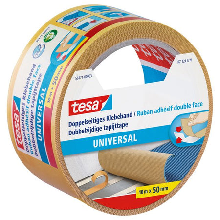 Tesa - ijte ® universal 10mx50mm doppelseitig weiß | 6 Stück