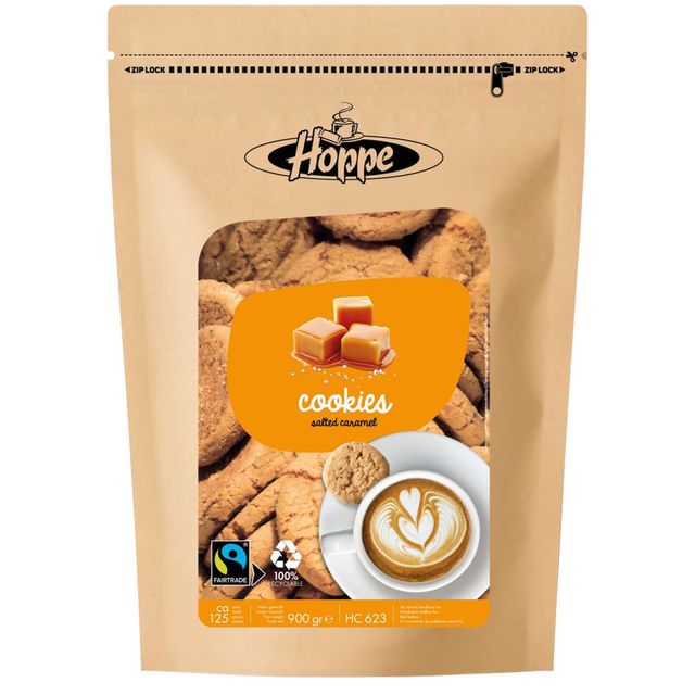 Hoppe - Cookies Cookies fair gehandeltes Karamell-Meersalz ca. 125 Stück