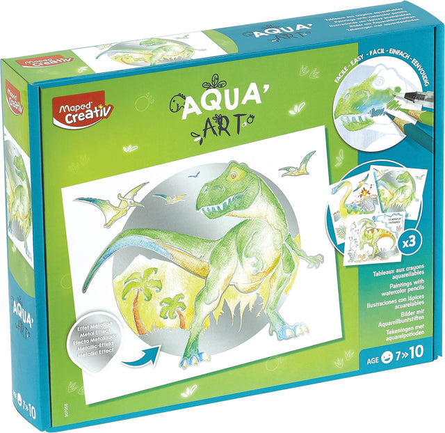 Hobbyset Maped Creativ Aquaart Dinosaurier 14 Teile | Teile einen 1 Satz
