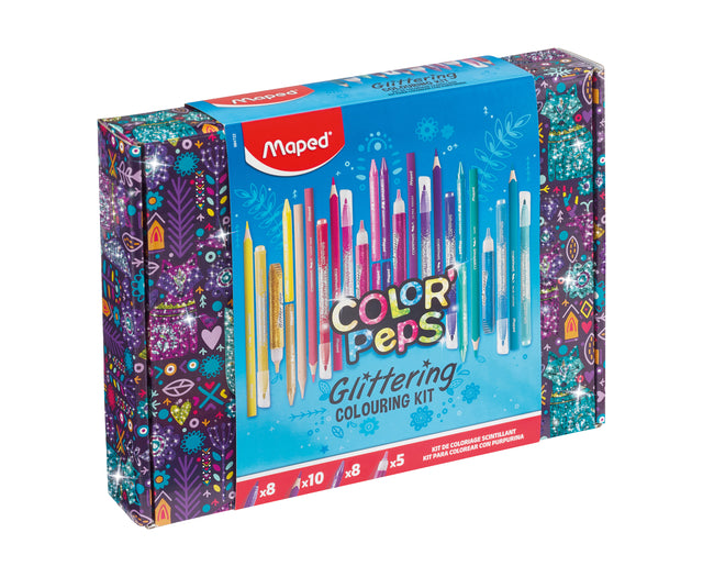 Zeichensatz Maped Colorpeps Glitter 31 Stück sortiert | Teile einen 1 Satz